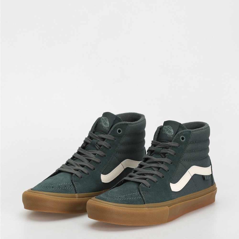 Vans Men's High-Top Sneakers - Green and White